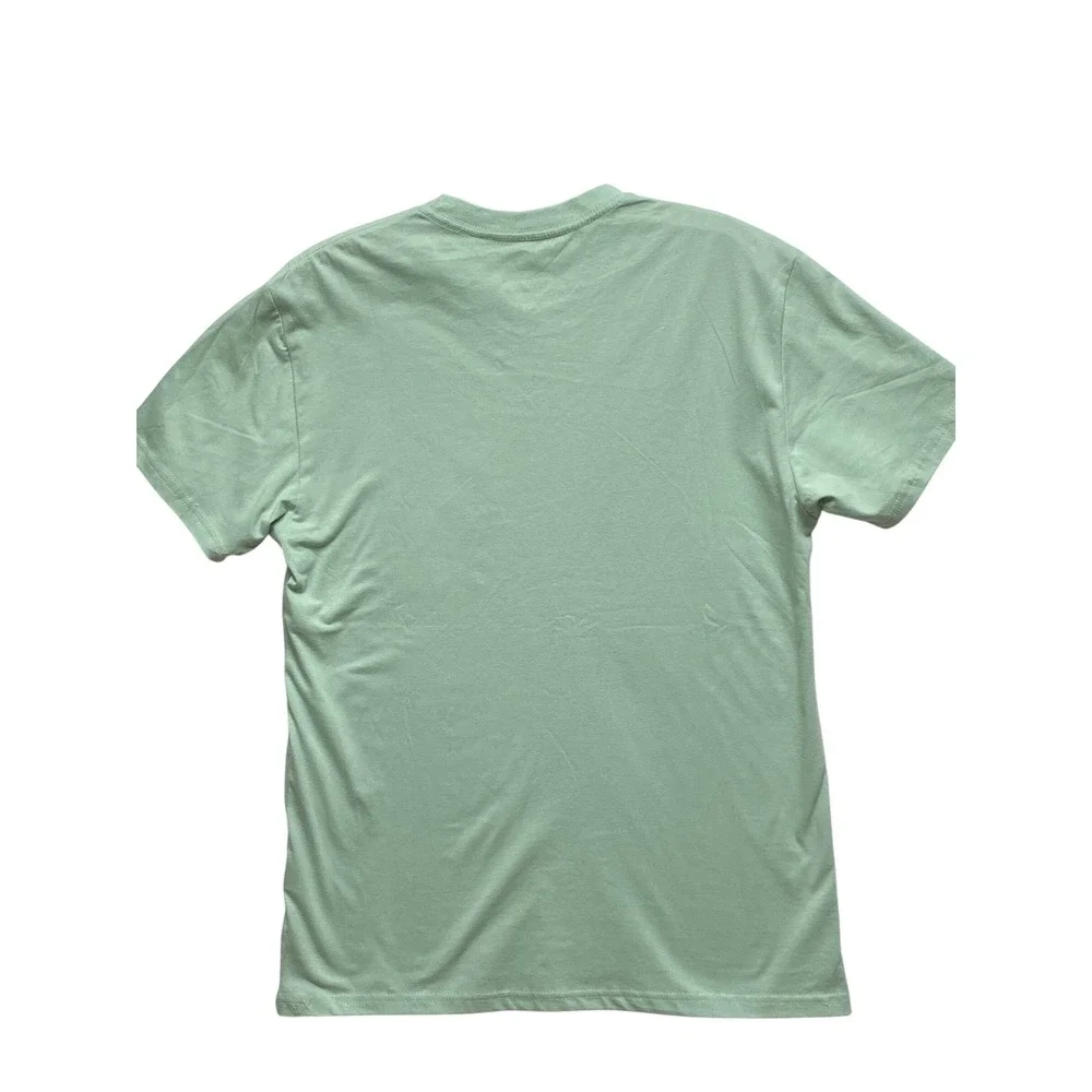 Adidas Golf Mens Sage Green Badge of Sport Graphic Logo T-Shirt Size M NWT